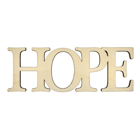 Hello Hobby 7" Wood Word, Hope