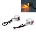 thumbnail image 1 of Turn Signal Blinker Indicator For Harley Chopper Sportster Dyna Softail Chrome, 1 of 4