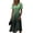Dark Green, variant on Easter Dresses for Women Casual Plus Size Wrap V Neck Solid Color Tunic Dress Casual Summer Short Sleeve Dress 2026