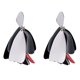 thumbnail image 1 of Accesorio de joyería de decoración de aretes de oreja de mujer con forma de pétalo de moda (negro), 1 of 3