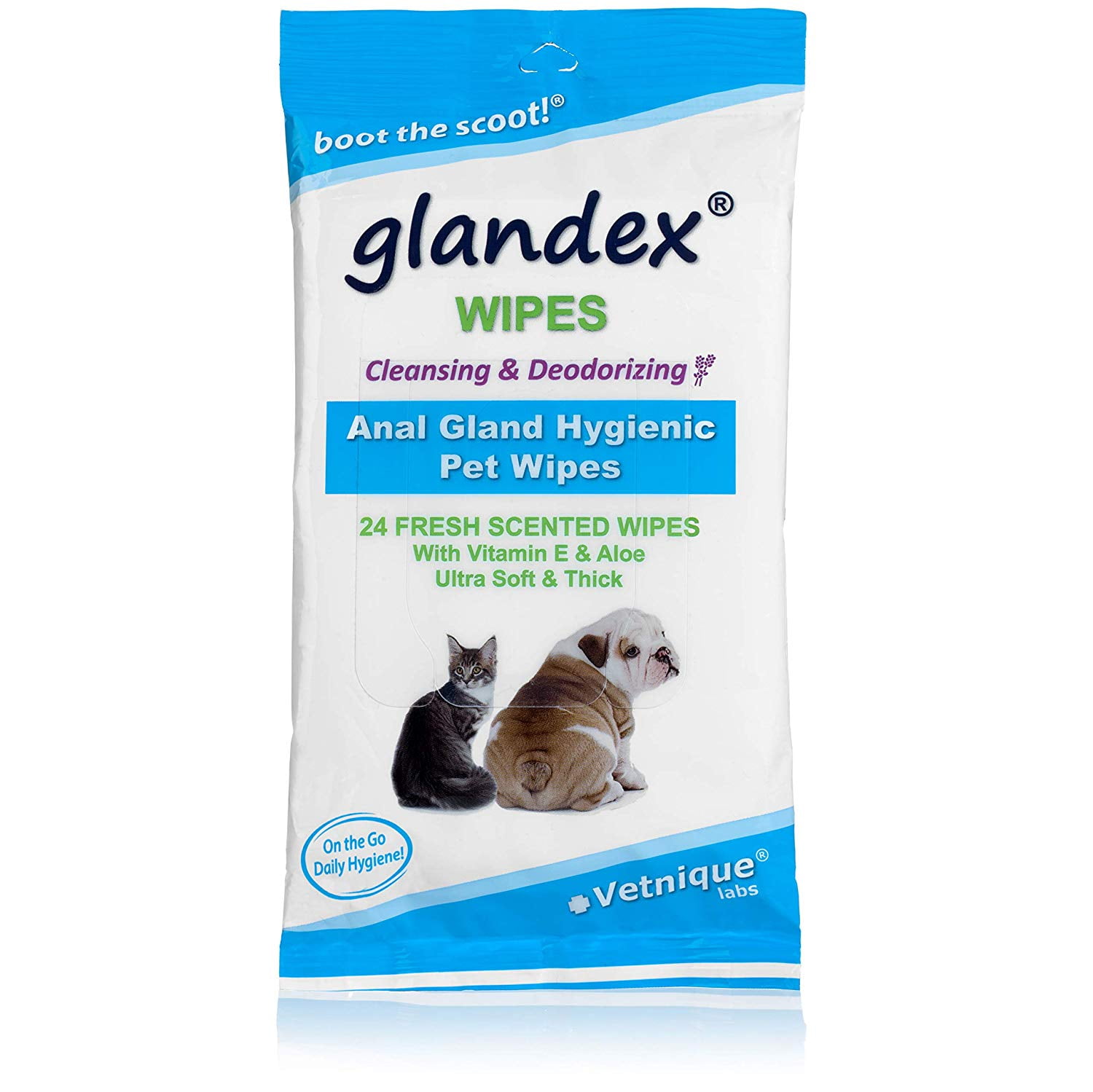 Dog, Cat, Pet Wipes Cleansing Deodorizing Hygienic Anal Gland Grooming