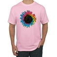 thumbnail image 1 of Wild Bobby, Colorful Tie Dye Sunflower Womens, Streetwear, Men's Graphic Tees, Light Pink, 4XL, 1 of 3