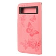 thumbnail image 5 of Feishell Wallet Case for Google Pixel 6 Pro,Retro PU Leather Butterfly Embossed Pattern Full Protection Anti-Scratch Shockproof Magnetic Clasp Flip Holder Card Slots & Cash Pocket Phone Cover,Pink, 5 of 6