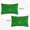thumbnail image 4 of Daiia Green Glitter Bedding Waterproof Pillow Protector Zippered Queen – Bed Bug Proof Pillow Encasement-, 4 of 9