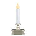thumbnail image 2 of XODUS Innovations FPC1221P Battery Operated LED Dusk to Dawn Window Candle with Realistic Amber Flame, Pewter, 2 of 5