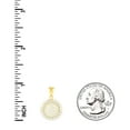 thumbnail image 4 of 10k Yellow Gold Mens Women Cubic Zirconia Charm Pendant for Men, 4 of 5