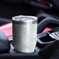 thumbnail image 5 of 30oz Pioneer Flower Floral Print Pattern Tumbler, Double Wall Vacuum Insulated Cup, BPA-Free Leak Proof Lid & Reusable Straws, Hot 12h, Cold 34h, 5 of 6
