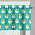 thumbnail image 3 of Ambesonne Yellow Bird Window Valance, Chicken in Cracked Egg, 54" X 18", Seafoam Yellow, 3 of 5