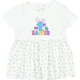 thumbnail image 3 of Inktastic My 1st Easter One with Bunny Ears and Tail Girls Baby Dress, 3 of 5