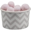 Ginger Ray CV-231 Chevron Divine Paper Party Plates, Pink, Grey