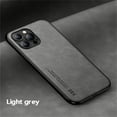 thumbnail image 2 of Allytech Case for iPhone 14 Pro(2022), Secure Wrap Business Case [PU Leather + Soft TPU Shell] Shockproof Anti-fall Car Magnetic Suction Skily Feel Uktra-thin Light Caseiphone 14pro,Lightgray, 2 of 3