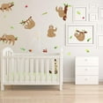 thumbnail image 2 of 2Sheets Cute Sloth Wall Stickers Peel and Stick Wall Decals Removable Self Adhesive Vinyl Wall Stickers, 2 of 7