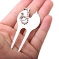 thumbnail image 5 of TAILTOSS 2Pcs Divot Turf Fork Alloy Keychain Bag Decoration for Golf Course 7 x 3.5cm, 5 of 5