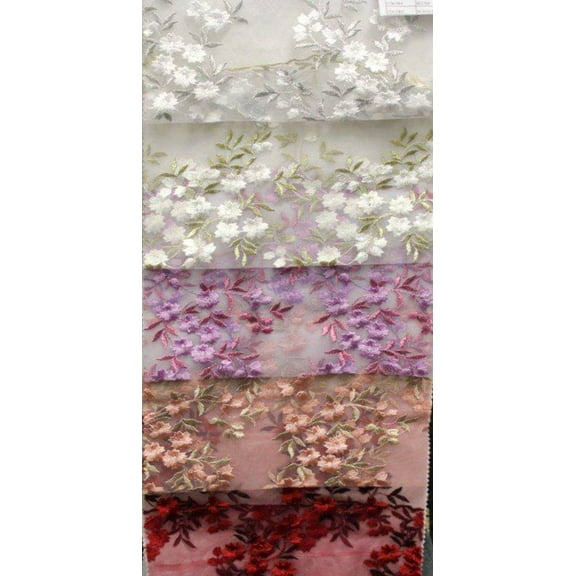 NEBRASKA Mesh Fabric, 54 Inch. in width, Burgundy / Sample 3x3 Inch