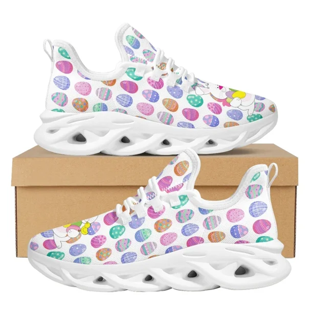 Zapatos planos con diseño de conejito divertido para mujer, ligeros, con cordones, para caminar, estudiantes, cómodos, para correr, regalo