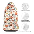 thumbnail image 5 of Sikiie Squirrel Nuts Mushroom Car Seat Protector 2 Pack Car Seat Cushion Mat, Car Seat Covers for SUV, Truck, Van, 5 of 7