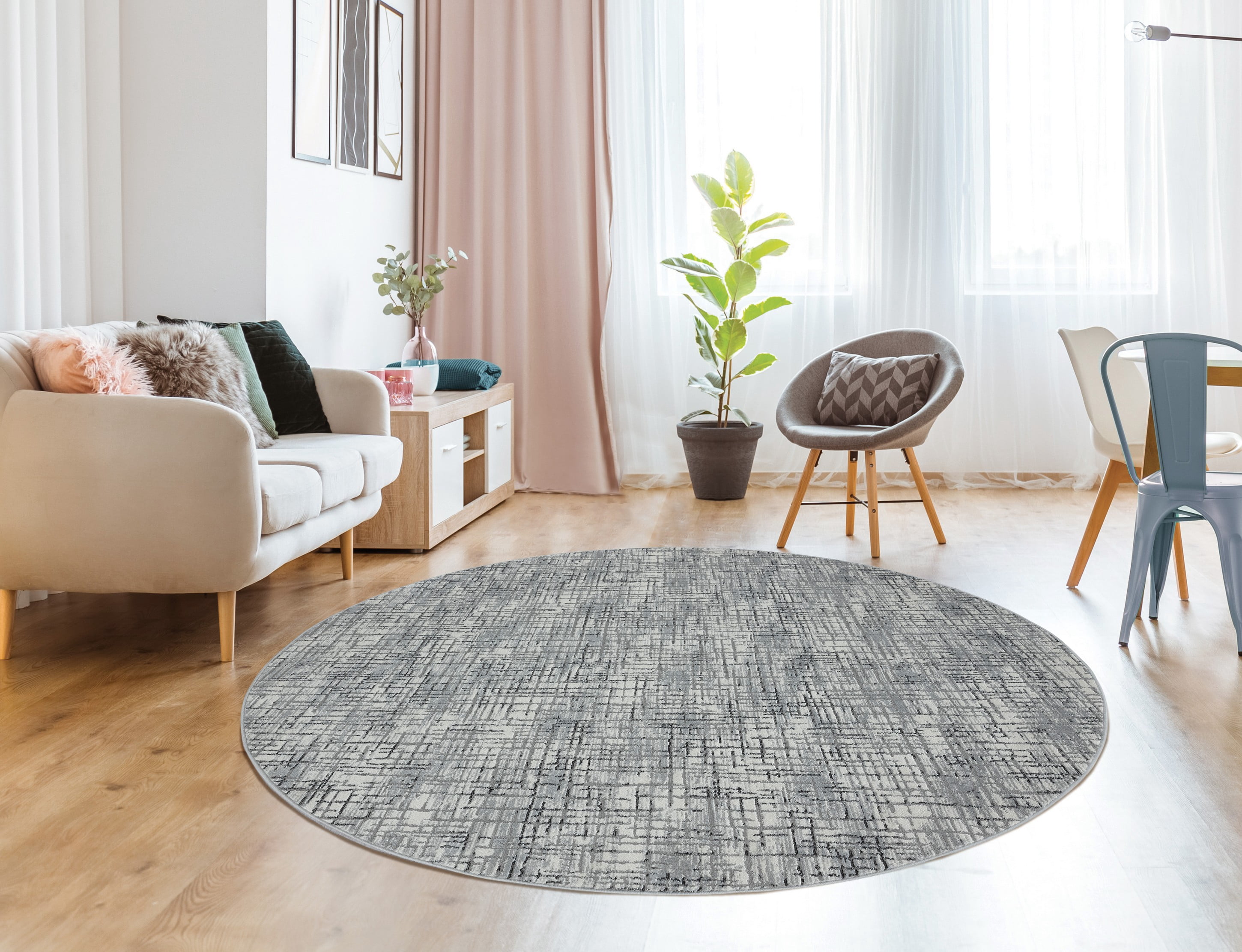 United Weavers Dawson Ripley Modern Abstract Runner Rug, Grey, 2'7" x 7'4"