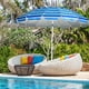 thumbnail image 2 of Costway Sombrilla de Playa Parasol Regulable con Protección Solar UPF50+ Inclinable Portátil de Exterior Jardín Raya Azul 2,2 x 2,45 m, 2 of 9