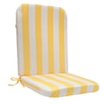 thumbnail image 5 of Outdoor Decor Cabana Stripe Print High Back Chair Cushion 20 x 45 in Yellow, 5 of 5
