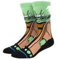 thumbnail image 2 of Calcetas Largas VentDepot SockStarWar01 1 Par 6.5-10.5US Yoda Calcetines Tubo Medio Algodón, 2 of 2