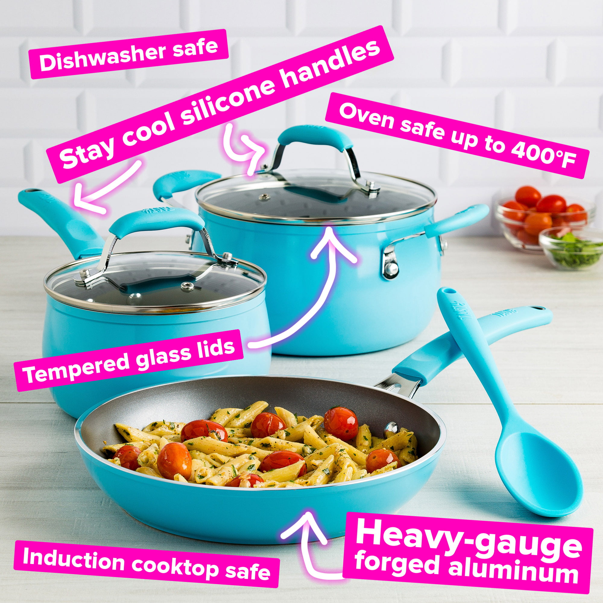 Tastiwave 6 Piece Microwave Cookware Set by Chef Tony (AS SEEN ON