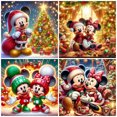 thumbnail image 2 of Bordado de diamantes de Disney Mickey Mouse Minnie recién llegado mosaico Navidad completo cuadrado redondo pintura dibujos animados decoración de pared, 2 of 5