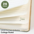 thumbnail image 4 of Cuaderno TSFPapier, cuaderno forrado, tamaño A5, piel sintética, 216 páginas, 4 of 9