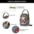 thumbnail image 4 of FORMRS Crossbody Bag for Women Quilted Travel Shoulder Cell Phone Purse with Chain Strap Handbag, Christmas Santa, 4 of 7