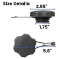 thumbnail image 3 of 594061 Bouchon de Remplacement pour Tondeuse à Gazon, Bouchon de Réservoir de Carburant pour & Stratton 675Exi 725Exi Bouchon de Réservoir d'Essence 1 Pce, 3 of 5