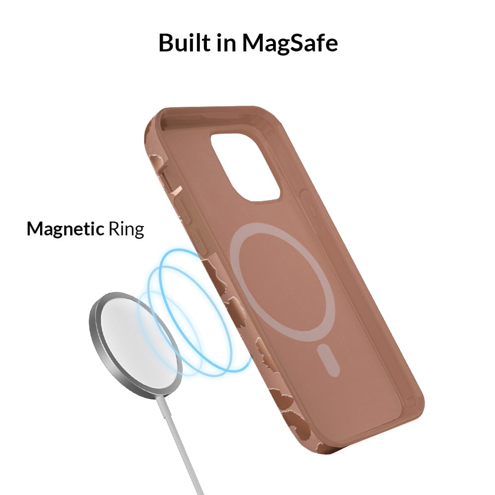 Velvet Caviar for iPhone 14 Plus Case Compatible with MagSafe - Cute Protective Phone Cases for Women - Bronze Chrome Leopard