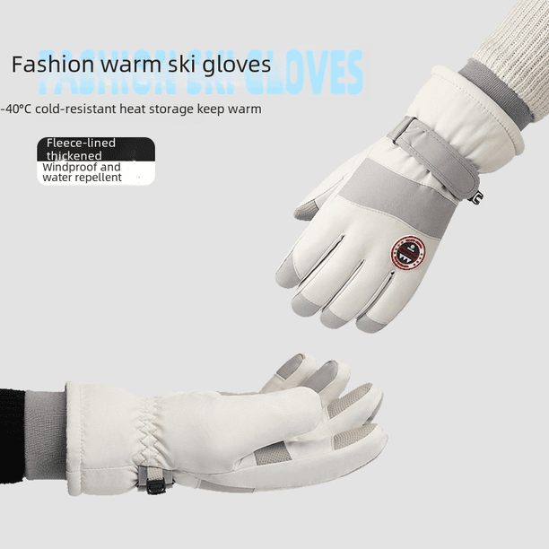 Guantes de esquí cálidos de otoño e invierno para hombres y mujeres, de la misma pareja, para montar al aire libre en invierno, a prueba de frío, deportivos