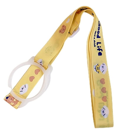 

Cute Cartoon Water Bottle Shoulder Strap Adjustable Kettle Buckle Lanyard
