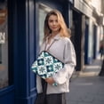 thumbnail image 6 of FORMRS 13"-13.3" Laptop Sleeve Protective Case Soft Carrying Quilted Computer Bag Cover, Blue Mosaic Pattern, 6 of 7
