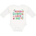 thumbnail image 3 of Inktastic Mamaw and Papaw Love Me Girls Long Sleeve Baby Bodysuit, 3 of 5