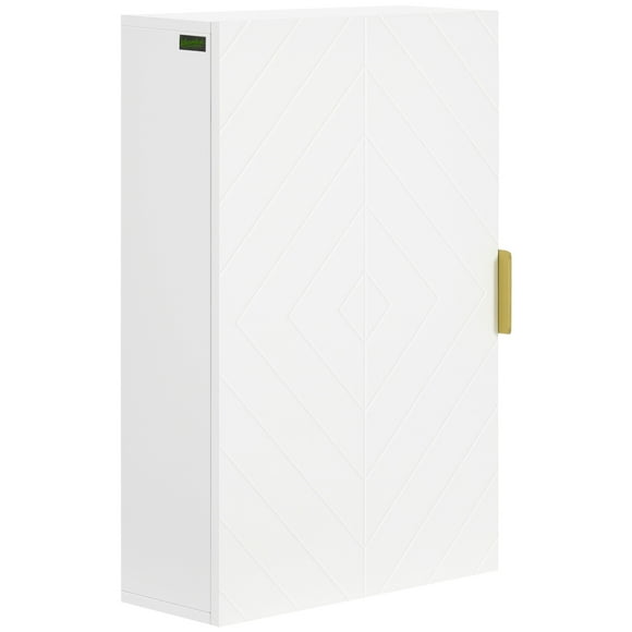 kleankin Bathroom Wall Cabinet, Medicine Cabinet with Door and Shelves