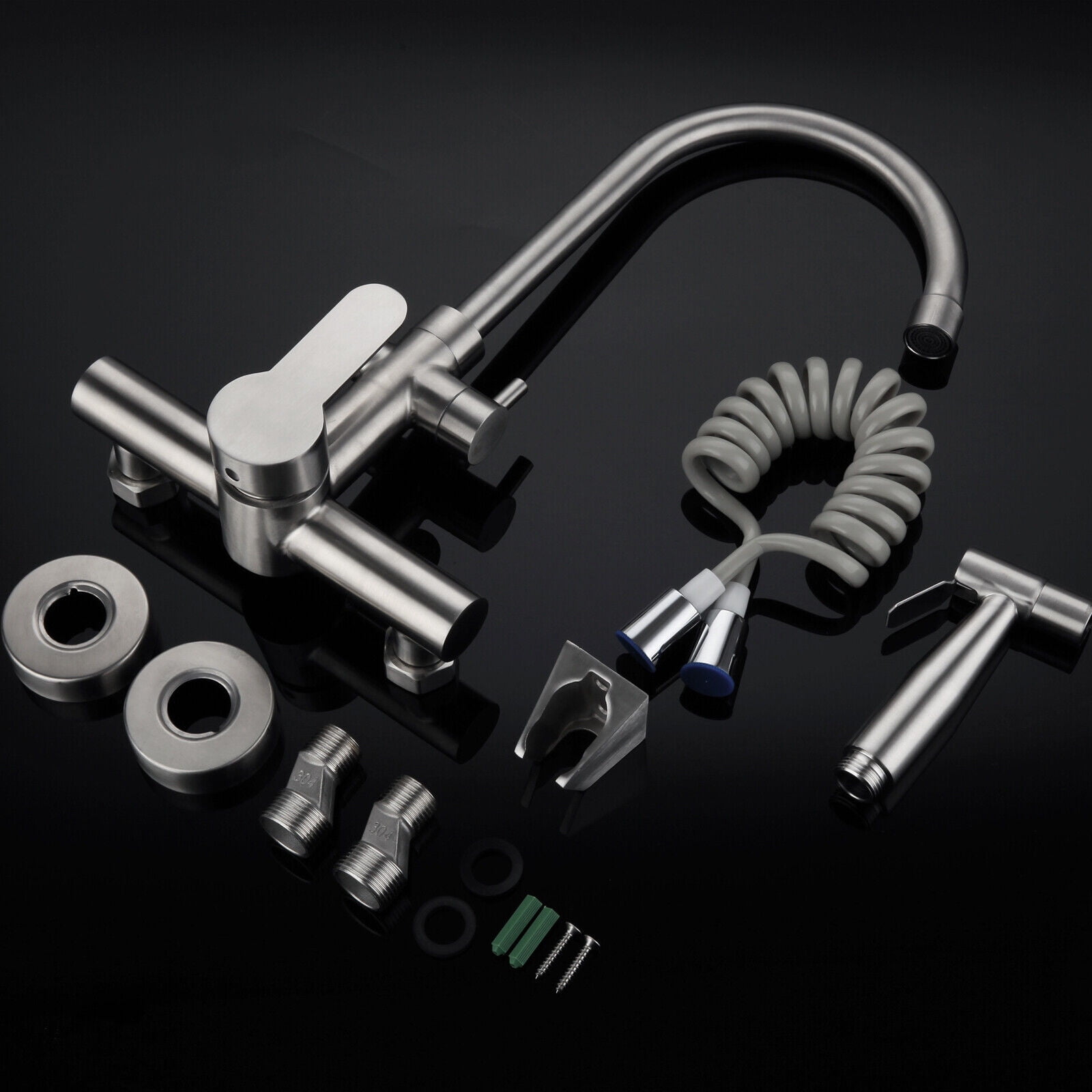 Premium Stainless Steel Kitchen Faucet with Honeycomb Bubbler, 360° Rotatable Design, and Easy Installation - Perfect for Home & Commercial Use