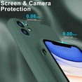 thumbnail image 5 of Designed for iPhone 11 Case with Screen Protector - Enhanced Camera Cover - Soft Microfiber Lining - Liquid Silicone Shockproof Protective Phone Case 6.1" for Men Women Girls - Dark Green, 5 of 14