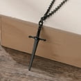 thumbnail image 4 of Faith Sword Cross Necklace for Men Women Stainless Steel Pendant Jewelry, 4 of 6