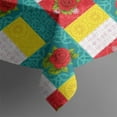 thumbnail image 5 of Pioneer Flower Floral Print Pattern Square Tablecloth, Waterproof Wipeable Spillproof Washable Table Cover for Home Kitchen Party Decor, 60"x60", 5 of 6