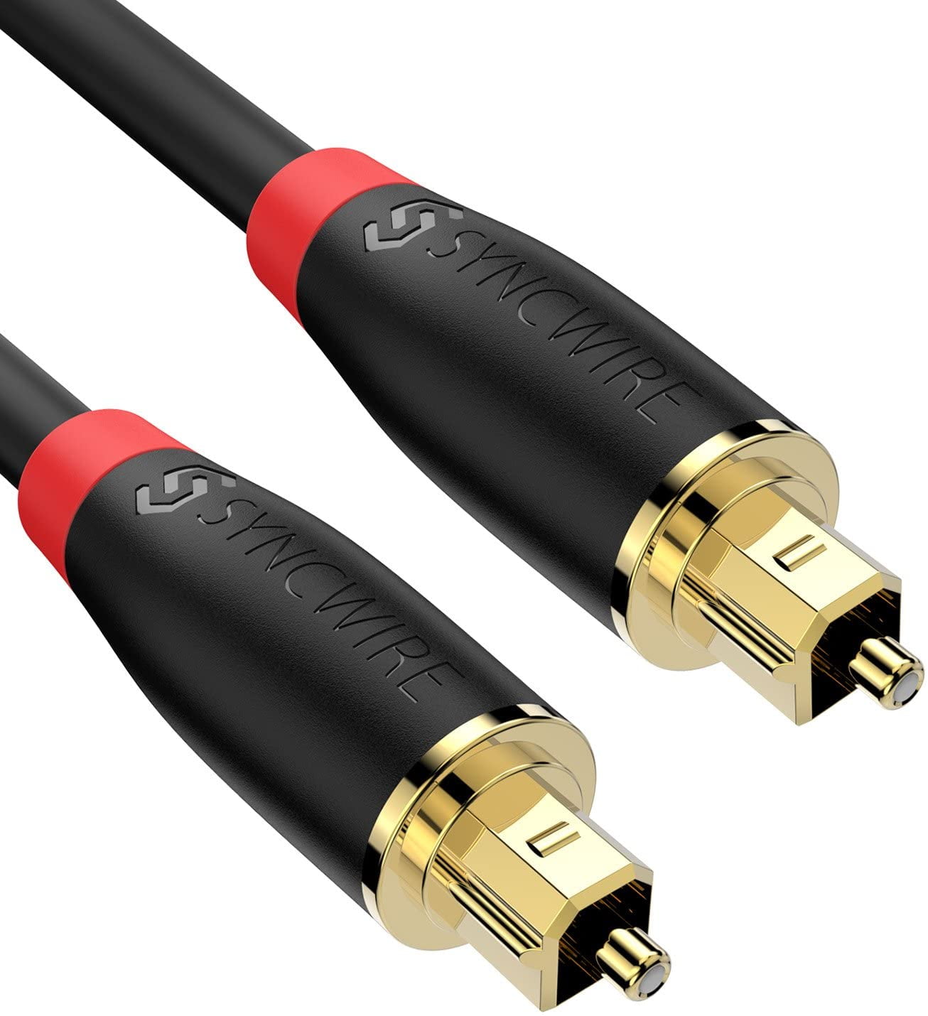 Xbox CableCreation 50FT Digital Fiber Optical TosLink Cable Gold Plated for Home Theater Sound Bar TV PS4 VD/CD Player,Blu-ray Players,Game Console& More,Black 