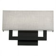 thumbnail image 3 of WAC Lighting Manhattan 15" 1-Light LED 21500K Aluminum Wall Sconce in Black, 3 of 4