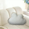thumbnail image 6 of ToyKingdee Star Throw Pillow Moon Cloud Heart Shaped Decorative Pillows Lace Ruffle Checkered Plaid Sofa Bed Cushion, 6 of 7