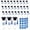 Blue, variant on Class of 2026 Graduation Party Favors Candy Boxes, 30 Pcs Grad Cap Jars with Tassels and Stickers for Senior Night, Creative Graduation Season Table Party Favor Container,Black
