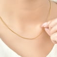 thumbnail image 4 of JeenMata 18 Inch Gold Link Chain in Yellow Gold Plating - Fashion Necklace for Everyday Wear, 4 of 6