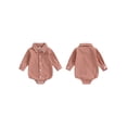 thumbnail image 2 of BemeyourBBs Newborn Baby Boy Girl Plaid Gingham Bubble Romper Shirt Infant Baby Boys Spring Summer Fall Winter Clothes Lapel Neck Long Sleeve Button Down Dress Shirt Romper Bodysuit, 2 of 9
