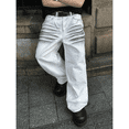 thumbnail image 5 of Mrmall Mens Baggy Jeans Y2k Skater Vintage Casual Wide Leg White Jeans Loose Fit Denim Jeans streetwear, 5 of 6