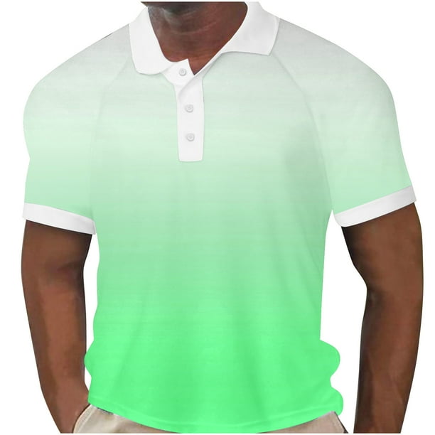 Camisas de Manga Larga para Hombres Impreso Casual Girar Hacia Abajo Botones de Cuello Lateral Dividido, Blusa de Camiseta Unisex para Diario