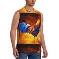 thumbnail image 2 of Daiia Colorful Rooster Printed Men's Tank Tops,Casual Soft Sleeveless Gym Muscle Shirts Bodybuilding Tee-XX-Large, 2 of 8