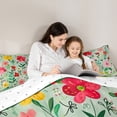 thumbnail image 5 of Feelyou Cartoon Botanical Bedding Comforter Set, Blossoms Flower Floral Twin Comforter Sets, Teens Kids Girls Women Reversible Bedding Set, Ultra Soft Bedroom Decor, 2-Piece, 5 of 8