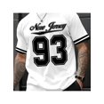thumbnail image 1 of 1 T-shirt New Jersey 93 Men'S Spring and Summer Fashion Leisure Set, 1 of 6